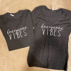 Honeymoon Vibes Couples Shirts